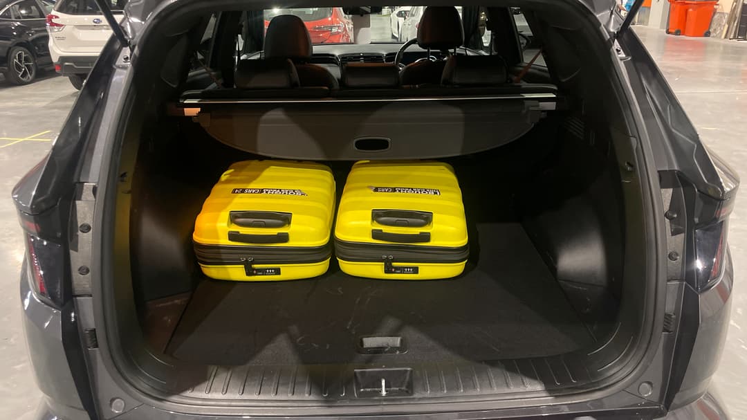 2022 Hyundai Tucson Elite N Line (AWD), Automatic, 50856 km, Boot Inside View with Luggage