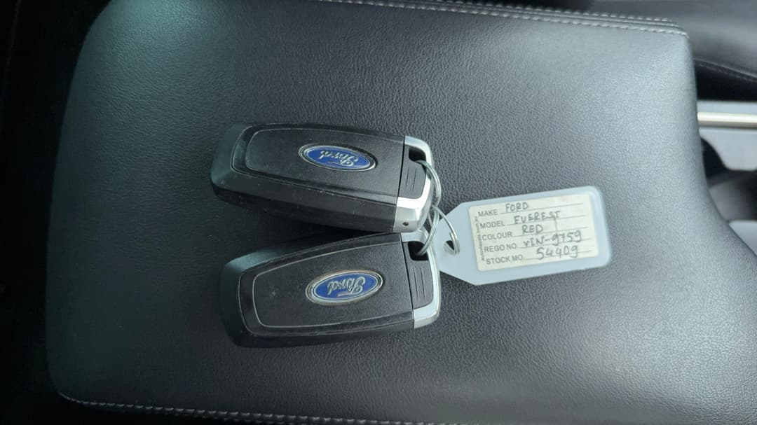 2021 Ford Everest Trend (4WD), Automatic, 123395 km, Key Close-up