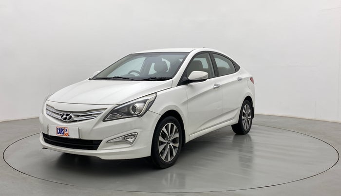 2015 Hyundai Verna FLUIDIC 4S 1.6 VTVT S(O), Petrol, Manual, 1,05,210 km, Left Front Diagonal