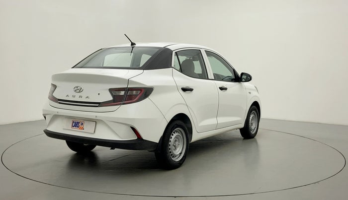 2021 Hyundai AURA E MT 1.2 KAPPA, Petrol, Manual, 1,369 km, Right Back Diagonal