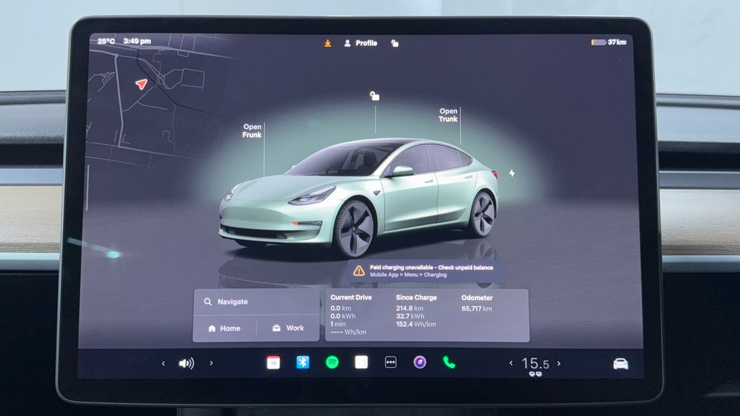 2022 Tesla Model 3 Rear-wheel Drive, Automatic, 65717 km, Infotainment System