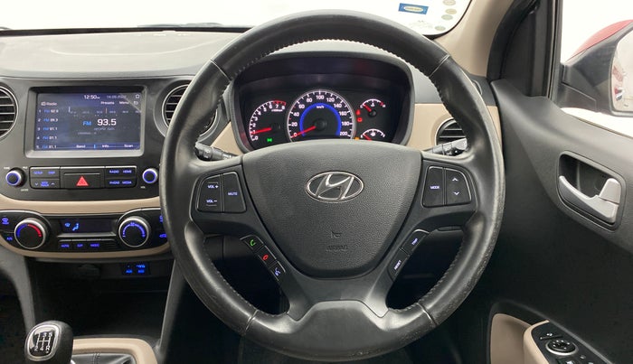 2017 Hyundai Grand i10 ASTA 1.2 KAPPA VTVT, Petrol, Manual, 27,699 km, Steering Wheel Close Up