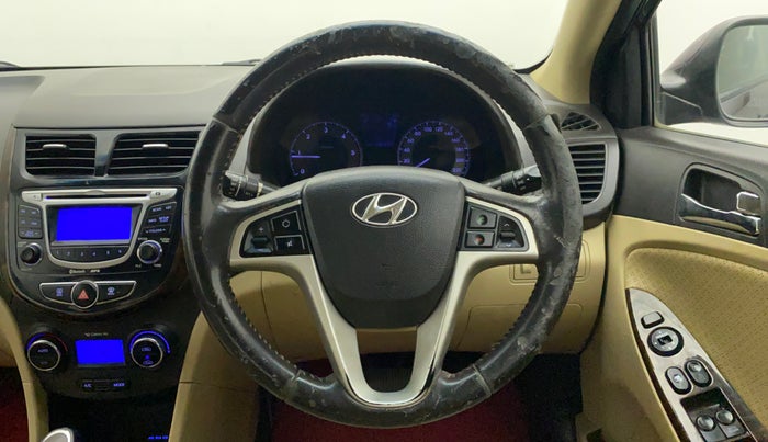2012 Hyundai Verna FLUIDIC 1.6 CRDI SX AT, Diesel, Automatic, 78,769 km, Steering Wheel Close Up