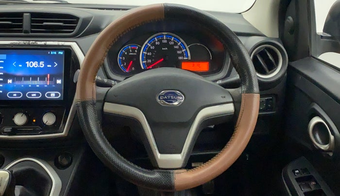 2018 Datsun Go T (O), Petrol, Manual, 60,853 km, Steering Wheel Close Up