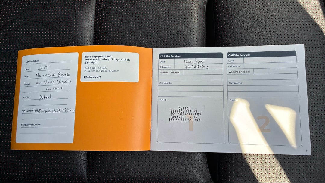 2017 Mercedes-benz A250 Sport 4matic, Automatic, 92922 km, Service History