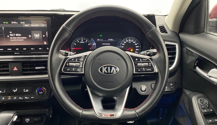 2019 KIA SELTOS GTX 1.4 GDI AT PETROL, Petrol, Automatic, 30,513 km, Steering Wheel Close Up