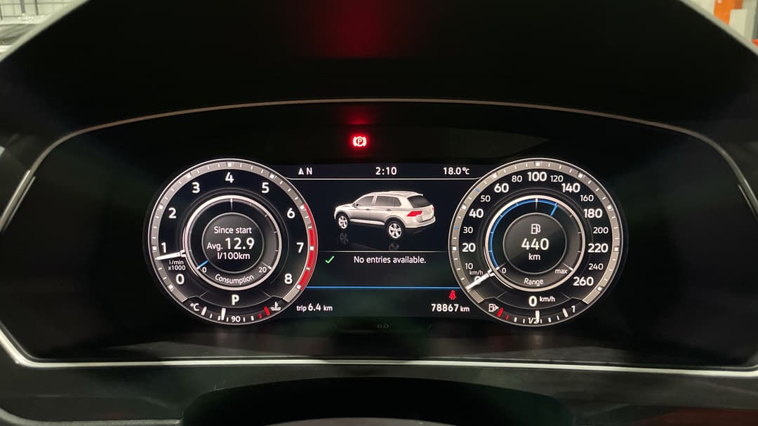 2018 Volkswagen Tiguan 110 Tsi Comfortline, Automatic, 78867 km, Odometer View
