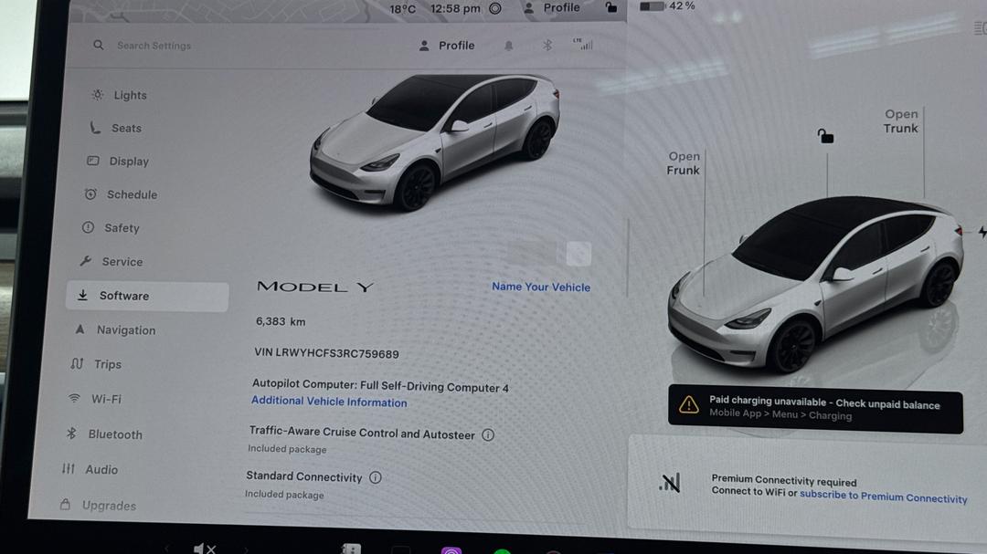 2024 Tesla Model Y Rear-wheel Drive, Automatic, 6383 km, Odometer View