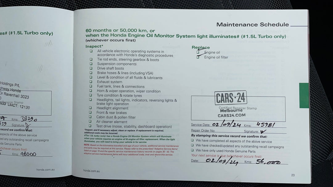 2019 Honda CR-V Vti (2wd), Automatic, 45981 km, Service History