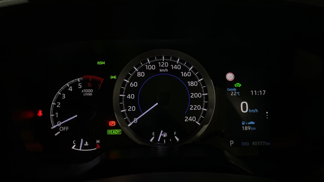 2020 Toyota Corolla Ascent Sport Hybrid, Automatic, 40377 km, Odometer View