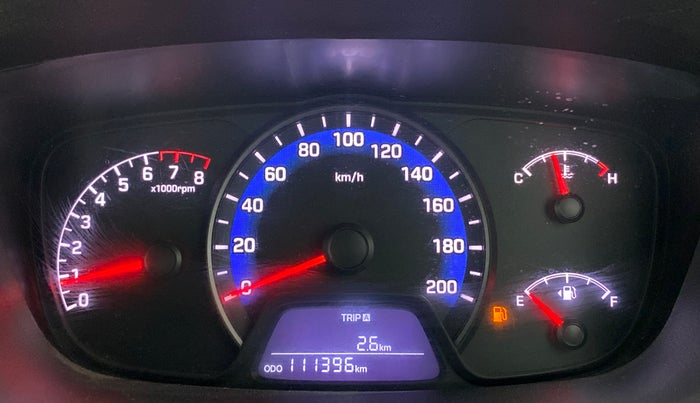 2015 Hyundai Xcent S 1.2, Petrol, Manual, 1,11,396 km, Odometer Image