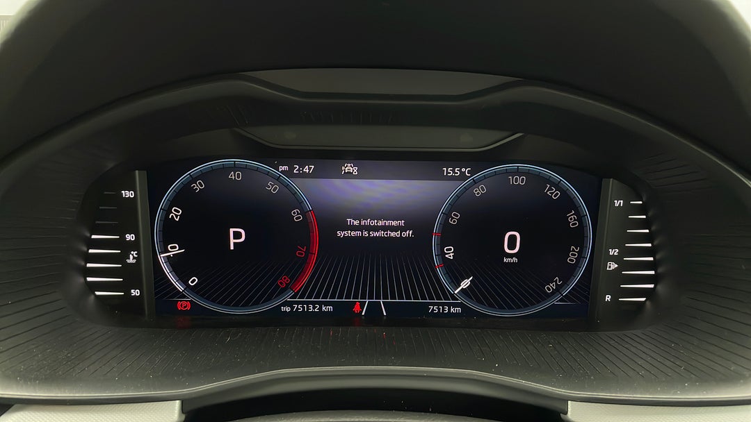 2021 SKODA Scala 110 Tsi Ambition, Automatic, 7513 km, Odometer View