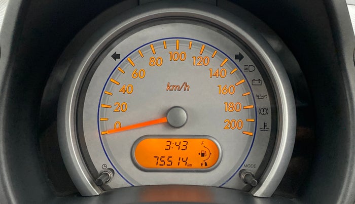 2013 Maruti Ritz VXI, Petrol, Manual, 75,514 km, Odometer Image