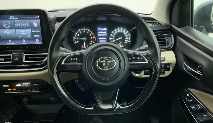 2022 Toyota Glanza V, Petrol, Manual, 41,129 km, Steering Wheel Close Up