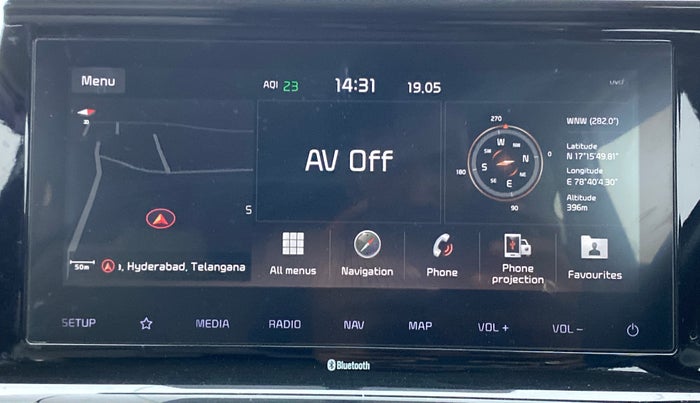 2019 KIA SELTOS HTX IVT 1.5 PETROL, Petrol, Automatic, 79,167 km, Touchscreen Infotainment System