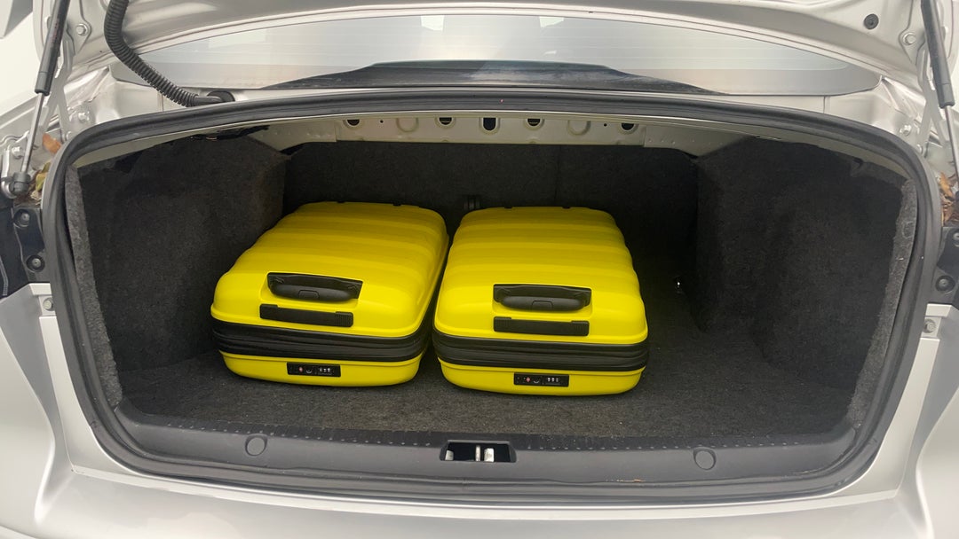 Boot Inside View with Luggage