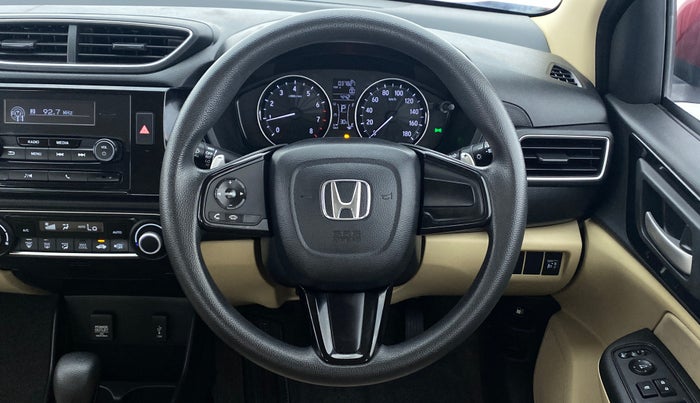 2018 Honda Amaze 1.2 V CVT I VTEC, Petrol, Automatic, 37,934 km, Steering Wheel Close Up