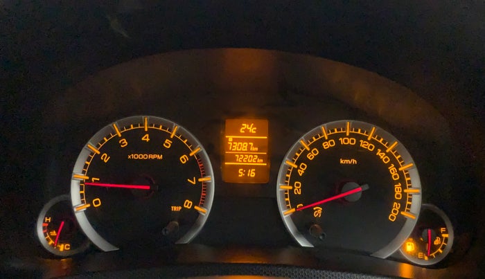 2014 Maruti Swift Dzire ZXI, Petrol, Manual, 72,270 km, Odometer Image