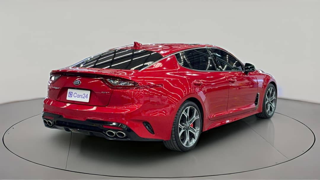 2018 Kia Stinger Gt (black Leather), Automatic, 124493 km, Right Back Diagonal (45- Degree) View