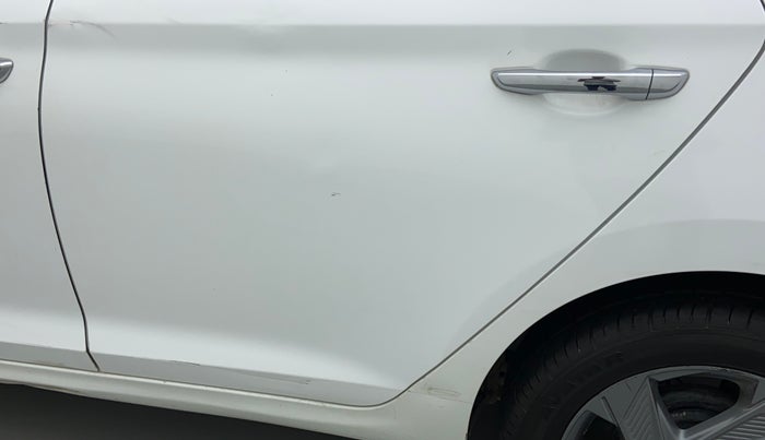 2021 Hyundai Verna SX 1.5 CRDI, Diesel, Manual, 35,447 km, Rear left door - Slightly dented