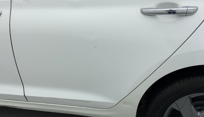 2021 Hyundai Verna SX 1.5 CRDI, Diesel, Manual, 35,447 km, Rear left door - Minor scratches