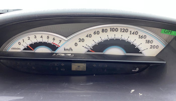 2011 Toyota Etios V, Petrol, Manual, 1,04,736 km, Odometer Image