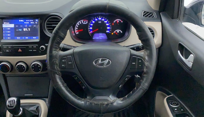 2017 Hyundai Xcent SX 1.2, Petrol, Manual, 1,10,011 km, Steering Wheel Close Up