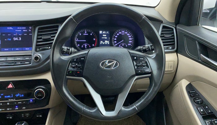 2017 Hyundai Tucson 4WD AT GLS DIESEL, Diesel, Automatic, 72,884 km, Steering Wheel Close Up