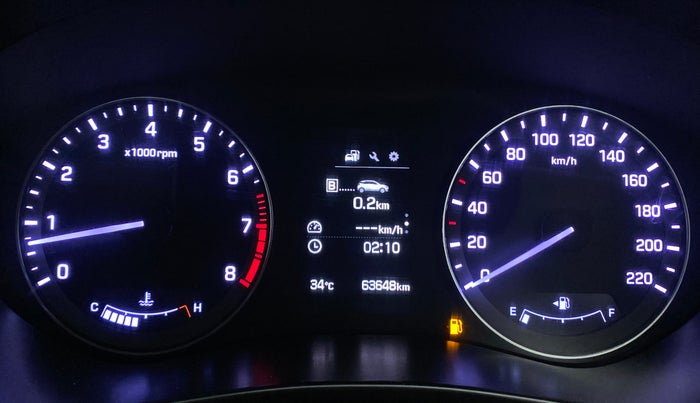 2016 Hyundai Elite i20 ASTA 1.2 (O), Petrol, Manual, 63,868 km, Odometer Image