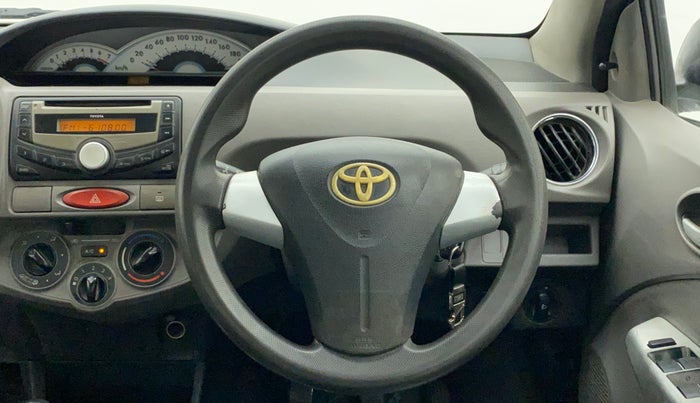 2011 Toyota Etios V, Petrol, Manual, 72,416 km, Steering Wheel Close Up