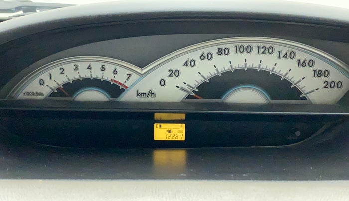 2011 Toyota Etios V, Petrol, Manual, 72,416 km, Odometer Image