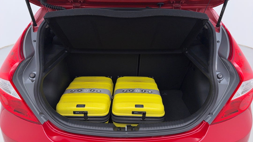 Boot Inside View with Luggage