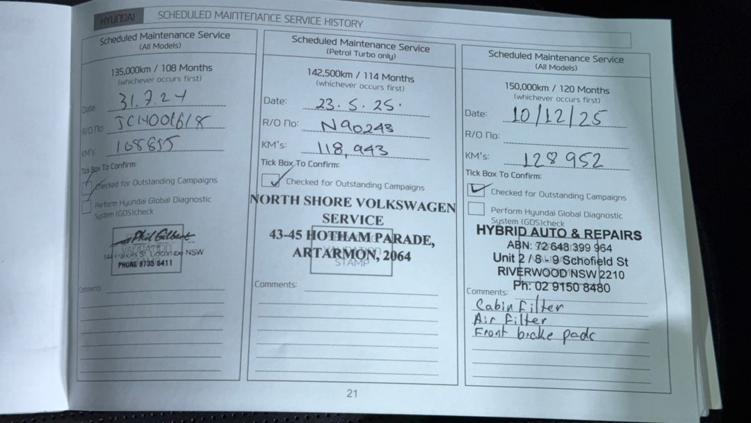 2015 Hyundai Santa Fe Highlander Crdi (4x4), Automatic, 133393 km, Service History