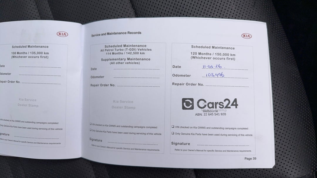 2017 Kia Sorento Platinum (4x4), Automatic, 103503 km, Service History