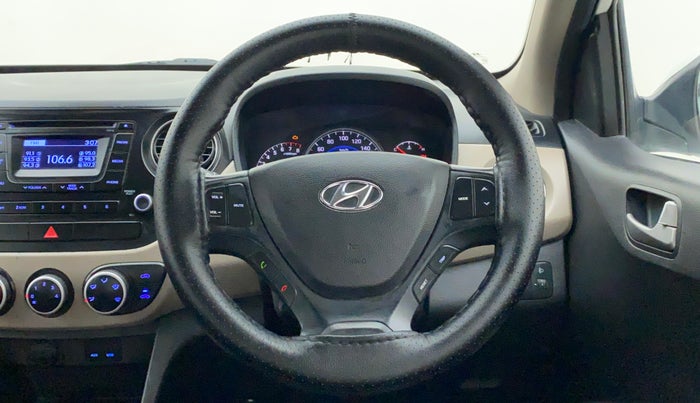 2014 Hyundai Grand i10 ASTA 1.2 KAPPA VTVT OPT, Petrol, Manual, 1,12,190 km, Steering Wheel Close Up