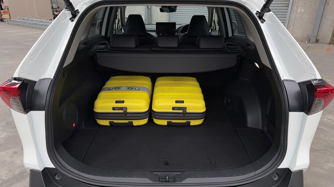 2025 Toyota RAV4 Cruiser (2WD) Hybrid, Automatic, 2541 km, Boot Inside View with Luggage