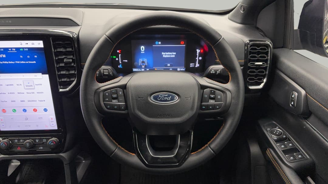2023 Ford Ranger Wildtrak 3.0 (4x4), Automatic, 33022 km, Steering Wheel Close-up
