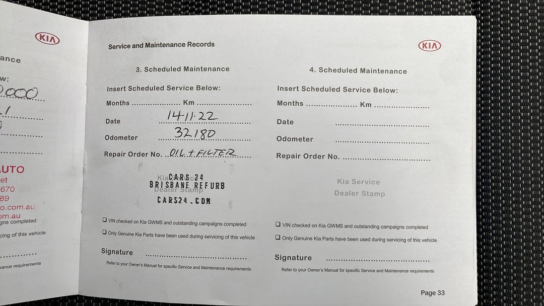 2018 Kia Cerato S, Automatic, 32182 km, Service History
