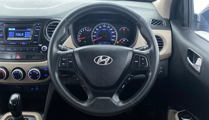 2016 Hyundai Grand i10 ASTA AT 1.2 KAPPA VTVT, Petrol, Automatic, 73,423 km, Steering Wheel Close Up