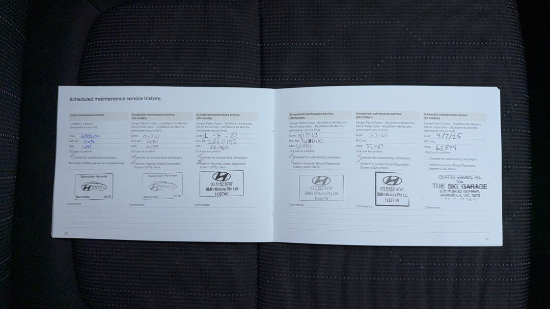 2020 Hyundai Venue Go, Automatic, 62610 km, Service History