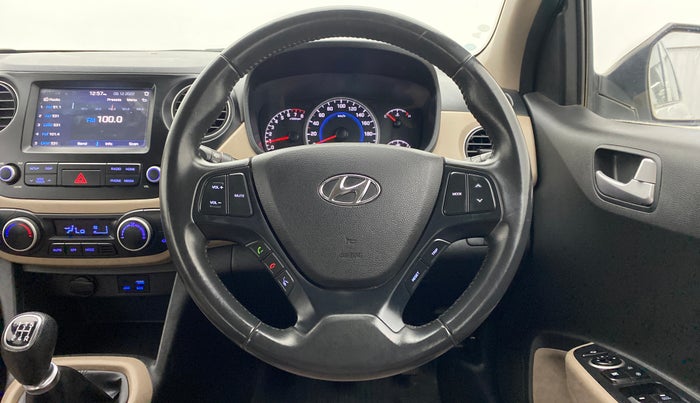 2017 Hyundai Grand i10 ASTA 1.2 VTVT, Petrol, Manual, 26,764 km, Steering Wheel Close Up