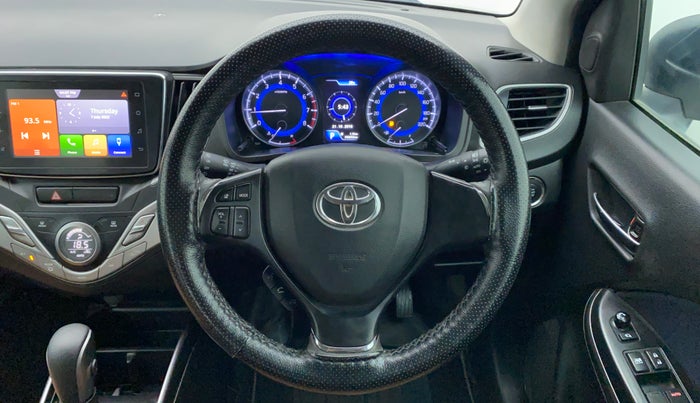2020 Toyota Glanza V CVT, Petrol, Automatic, 39,377 km, Steering Wheel Close Up