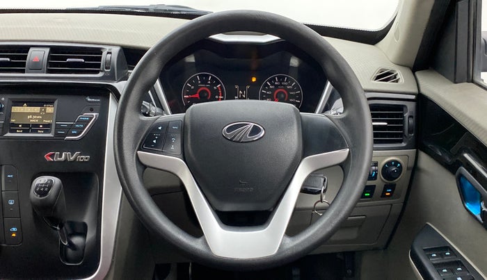 2016 Mahindra Kuv100 K8 D 6 STR, Diesel, Manual, 52,369 km, Steering Wheel Close Up