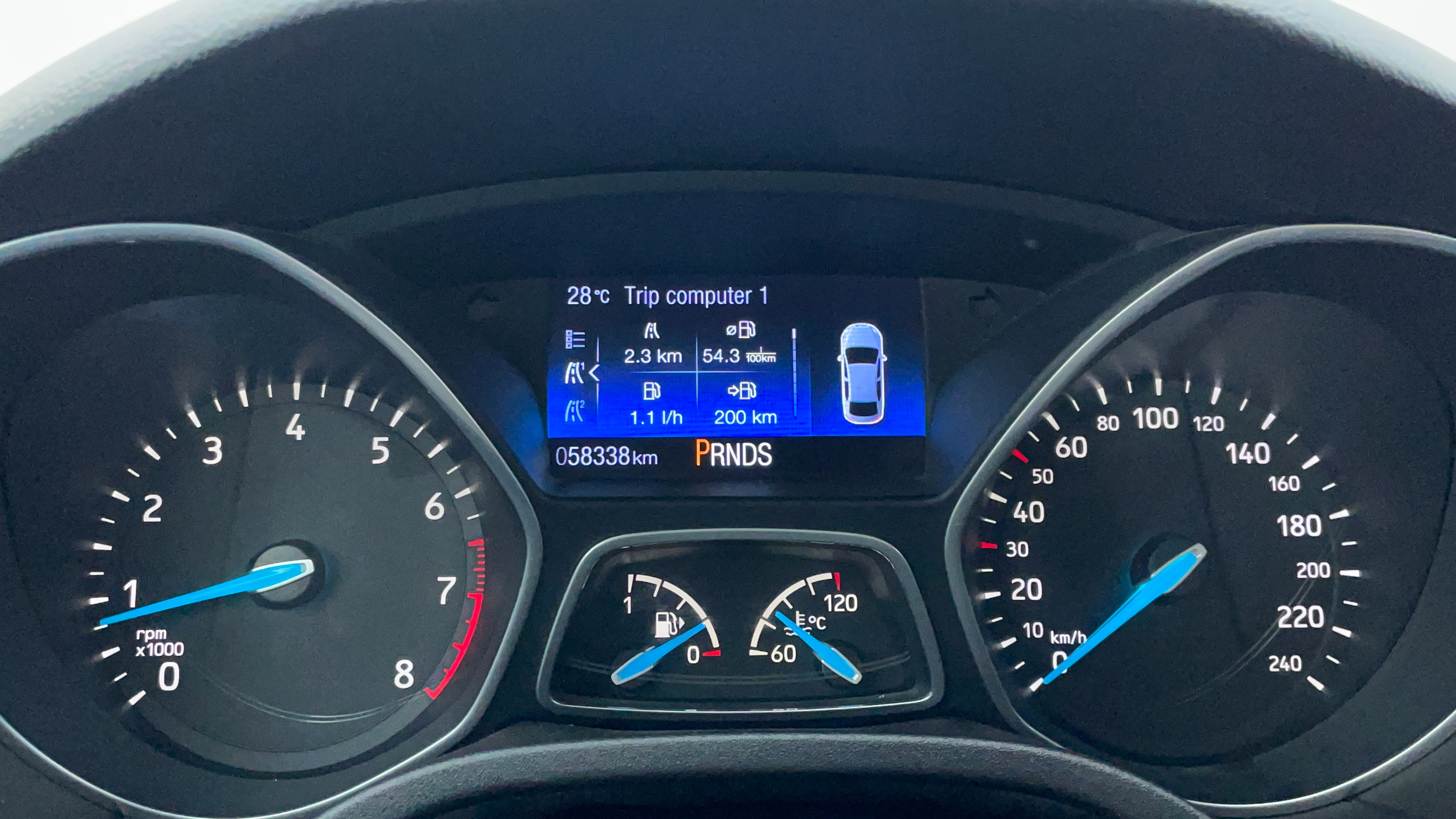 Ford Focus-Odometer View