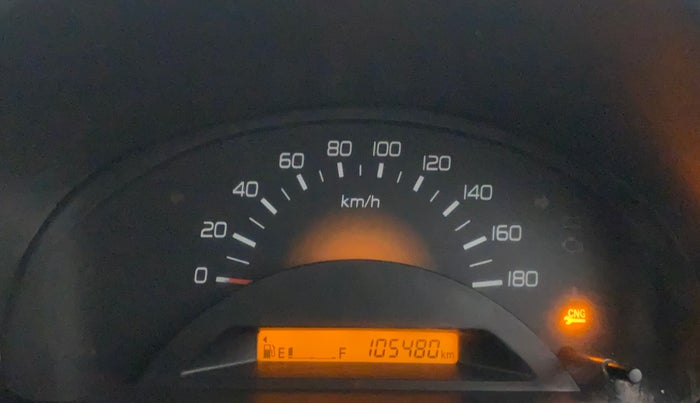 2014 Maruti Wagon R 1.0 LXI CNG, CNG, Manual, 1,05,480 km, Odometer Image