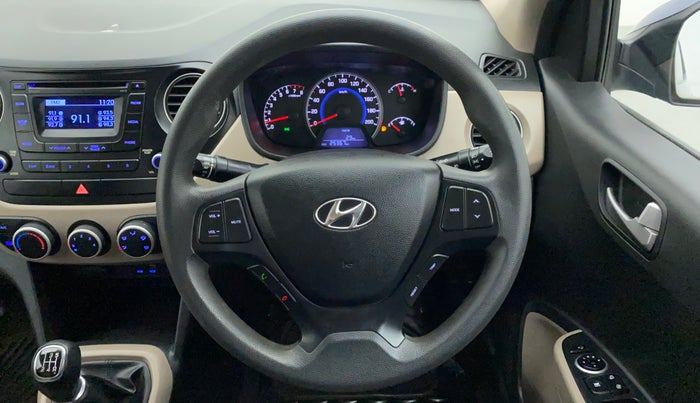 2015 Hyundai Grand i10 SPORTZ 1.2 KAPPA VTVT, Petrol, Manual, 25,595 km, Steering Wheel Close Up
