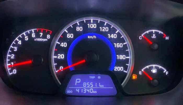 2017 Hyundai Grand i10 SPORTZ (O) AT 1.2 KAPPA VTVT, CNG, Automatic, 41,429 km, Odometer Image
