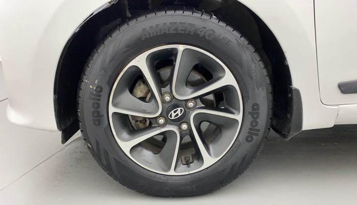 2017 Hyundai Grand i10 SPORTZ (O) AT 1.2 KAPPA VTVT, CNG, Automatic, 41,429 km, Left Front Wheel