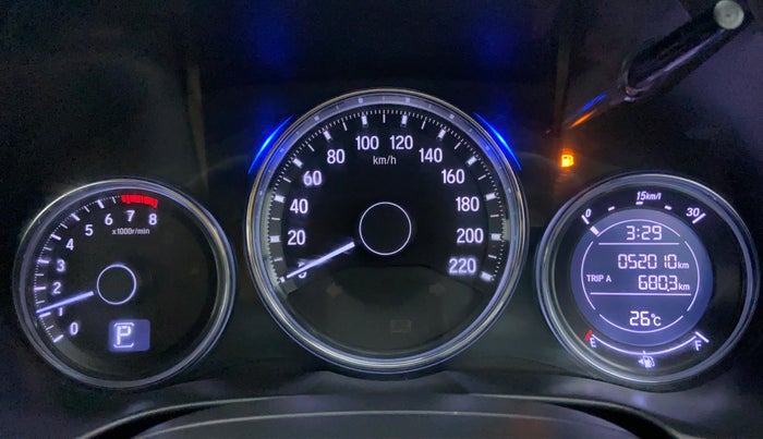 2017 Honda City ZX CVT, Petrol, Automatic, 52,010 km, Odometer Image