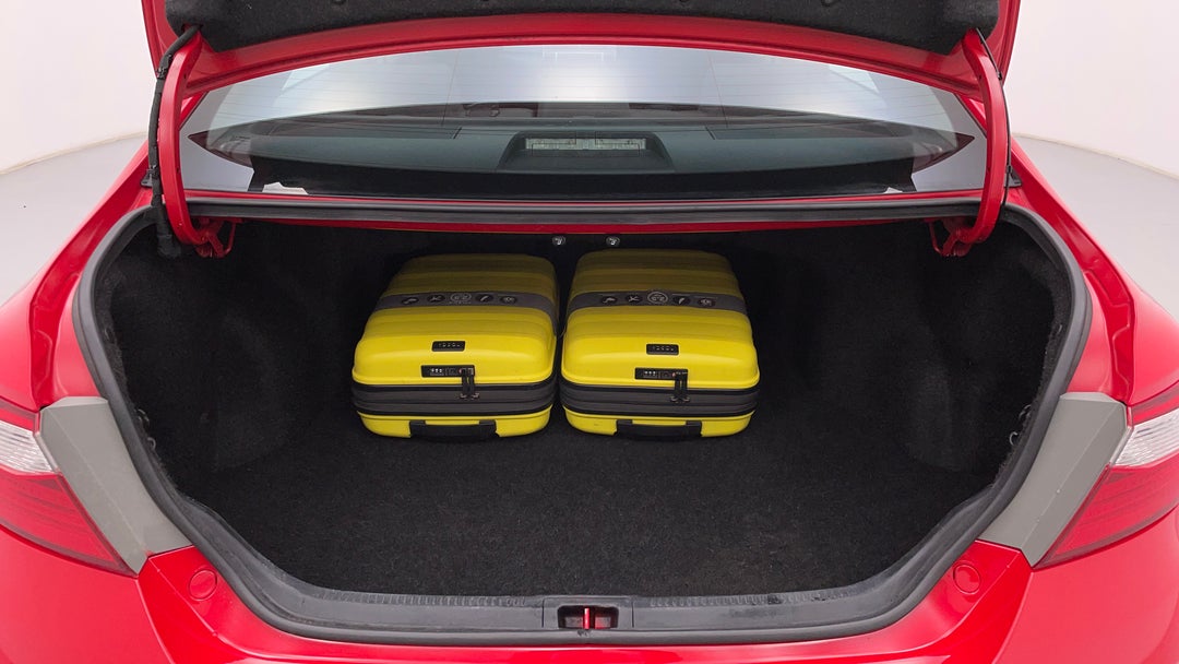 Boot Inside View with Luggage